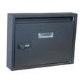 thumbnail image 1 of Rongfmy Locking Wall Mount Mailbox, Mail Boxes Outdoor with Combination Lock, Key Drop Black, 1 of 9