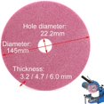 thumbnail image 4 of Bgsha 105/145mm Grinding Wheel Disc For Chainsaw Sharpener Grinder 3/8lp & .325 Chain, 4 of 4