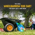 thumbnail image 4 of Polar Trailer Cub Cart 400lb Heavy-Duty All-Steel Utility Wheelbarrow Wagon, 4 of 10