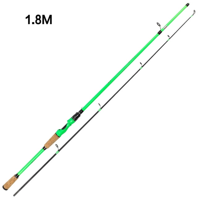 Maoww Fiber Spinning Angling Pole Tight Rod Section Fishing Equipment for Angler's Holiday Good Gift