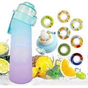 Sports Air Water Bottle Bpa Free Starter Up Set Drinking Bottles 650ml Fruit Fragrance Water Bottle With 7 Flavour Pods 0% Sugar Water Cup For Gym And