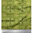 thumbnail image 1 of Soimoi Rayon Fabric Filigree Damask Printed Fabric 1 Yard 42 Inch Wide, 1 of 3