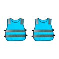 thumbnail image 2 of maskred Hi Vis Child Safety Reflective Vest Traffic Waistcoat Work Cycling Clothes blue 42x47x5cm 2Set, 2 of 6