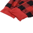 thumbnail image 4 of Ensemble Assorti de Noël pour la Famille Pyjamas Vêtements de Nuit pour Enfants Adultes Pyjamas à Carreaux avec Cerf, 4 of 6
