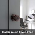thumbnail image 4 of Kwikset Bouton d'Entrée Juno avec SmartKey en Bronze Vénitien - 97402-737, 4 of 6