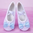 thumbnail image 2 of Bow Bow Bow Girls' Soft Soled Sequined Dance Shoes Elastic Strap Shaped Shoes for Practice, 2 of 3