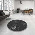 thumbnail image 4 of Ahgly Tapis d'Intérieur Lavable en Machine Carré Transitionnel Gris Minuit, 5 Pieds Carré, 4 of 7