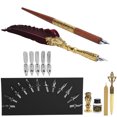 thumbnail image 3 of Feather Pen Set Business Retro Student Dipping Pen Creative Quill Kit Writing Correction Supplies, 3 of 7