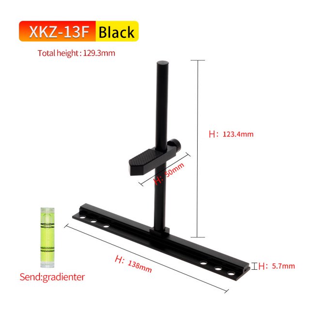XKZ13F Aluminium Graphics Card Holder Fixed Fan Position Anti Deformation Adjustable Video Card Bracket 13F-BK