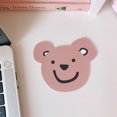 thumbnail image 1 of Drinks Cup Coaster Silicone Cartoon Animal Cute Lightweight Prevent Sliding Colorful Cup Mat Bear, 1 of 5