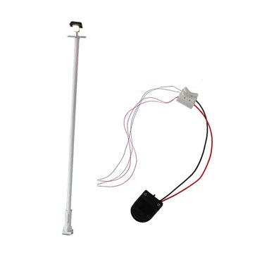 HILABEE LED Street Lamp for Model Railways in 1:87 Scale, Simulated Miniature Scene Accessory, Metal Lamppost for Layout Photography And White