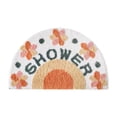 thumbnail image 3 of Iumwxz Bathroom Mat Thickened Semi-Circular Shower Mat Water Absorbent Non-Slip Bathroom Rug for Doorway Toilet Washroom and Bathroom Entrance Ensuring Floor Mat Bathroom Rug Multicolor Polyester, 3 of 9