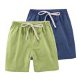 thumbnail image 1 of RXIRUCGD 2025 Summer Clothes for Kids 2PC Children's Summer Solid Casual Sports Shorts With Drawstring For Kids, 1 of 8