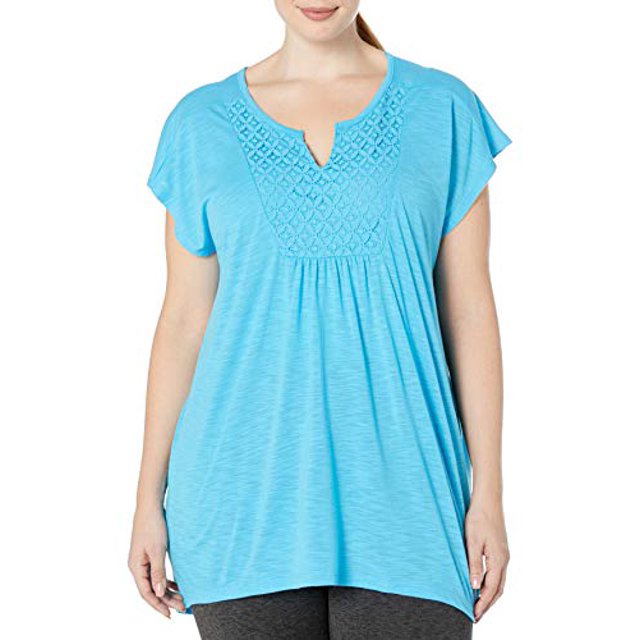 Just My Size T-Shirt à Manches Longues pour Femmes Grande Taille, Deep Dive, 2X