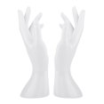 thumbnail image 3 of Decodeary 1Pair Female Mannequin Hand Multifunctional for Ring Finger Props Photograph White Height 8.46 Inch 1Set, 3 of 6