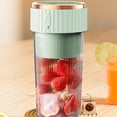 thumbnail image 3 of Transemion Usb Rechargeable Portable Juicer Electric Juicer Machine Cup Wireless Mini Smoothie Blender Mixer Fruit Juice Maker pink, 3 of 5