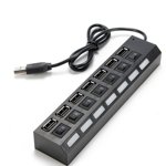 7 Port USB moyeu USB convertisseur moyeu USB moyeu d'adaptateur USB moyeu PC hub USB