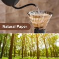 thumbnail image 3 of 400 Pcs Natural Coffee Filters, Unbleached Cone Filters #4 Cone Paper Coffee Filter 8-12 Cup, 4 Filter Fits for Pour Over and Drip Coffees Maker Chemical-Free Paper for Home, Travel, Office Use, 3 of 6