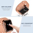 thumbnail image 3 of Tianle Compatible for Apple Watch Case 41mm Series 7 Series 8 Series 9, Ultra-Thin All Around TPU Protective Case Cover for Apple Watch Screen Protector 41mm Series 9, 3 Pack Black/Silver/Rose Gold, 3 of 7