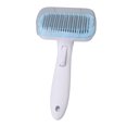 thumbnail image 2 of Cat Hair Removal Slicker Comb, Fast Hair Removal Self  Pet Brush Button   For Home Steel Wire Blue, 2 of 8
