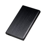 2.5 Inch SATA HDD/SSD Enclosure with USB 3.0 Interface - Aluminum Alloy Shell External Hard Drive Case for Laptop/Desktop, Supports 7-9.5mm Drives, Lightweight (56g) - Black (Red/Blue/Silver