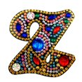 thumbnail image 1 of Christmas Letters Keychain 26 Letters Rhinestone Pendant, 1 of 8