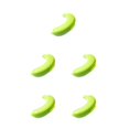 thumbnail image 2 of Shengyu Banana Storage Box Lovely Anti-extrusion Multifunctional Case Holder Takeaway Anti-squeezing Fresh-keeping Protector Green 5Set, 2 of 6