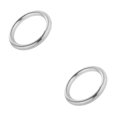 thumbnail image 3 of Thinsony Solid 304 Stainless Steel Webbing Strapping Welded DIY Ring Craft O Silver 39x8mm 2Set, 3 of 6