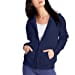 thumbnail image 3 of Hanes Womens ComfortSoft EcoSmart Full-Zip Hoodie Sweatshirt, L, Navy, 3 of 9