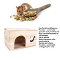 thumbnail image 3 of Animal Wooden House, Animal Hideout Hut Bottomless Simple Design  for Rabbit for Cats, 3 of 7