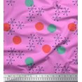 thumbnail image 1 of Soimoi Rayon Fabric Geometric & Polka Dots Printed Craft Fabric by the Yard 56 Inch Wide, 1 of 3