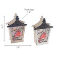 thumbnail image 3 of Lanterne Cardinale Décorative En Bois À Led (Assortiment) - Lot De 2, 3 of 3