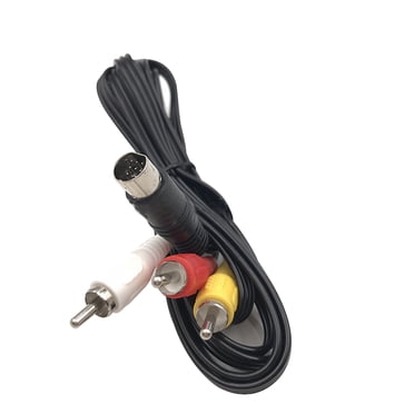 1 x 9-Pin to 3RCA AV Cable, 1.8M 9-Pin 3RCA Audio Video AV Cable Adapter Cord Wire for Sega Genesis 2 3