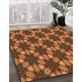 thumbnail image 3 of Ahgly Tapis Rectangulaire Orange Lavable en Machine, 5 Pieds x 8 Pieds, 3 of 7