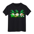 thumbnail image 1 of PMVFHDE Hauts d'Été pour Filles T-Shirts pour Fille Hauts Mignons Hauts Courts pour Fille Hauts de Sortie pour Fille T-Shirt à Manches Courtes pour Filles T-Shirt d'Été à Col Rond Coupe Décontractée T-Shirts Basiques Noir, 6-7 Ans, 1 of 4