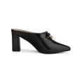 thumbnail image 3 of BLISSFUL STEP Mules à Talon Bloc pour Femmes avec Nœud en Perles Noir 9, 3 of 8