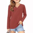 thumbnail image 1 of Timegard Toddler Baby Clothes Unisex V Neck Long Sleeve Solid Color Comfy Children Boy Girls Spring, 1 of 5