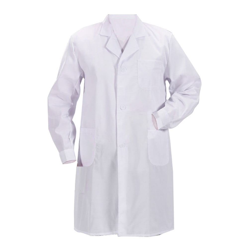 Manteau de Laboratoire Blanc pour Hommes et Femmes, Manteau Alimentaire pour l'École et le Jeu de Rôle