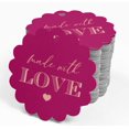 thumbnail image 4 of Inkdotpot Real Rose Gold Foil Made With Love Text Tags Favor Hang Paper Tags 100 Piece, 4 of 6
