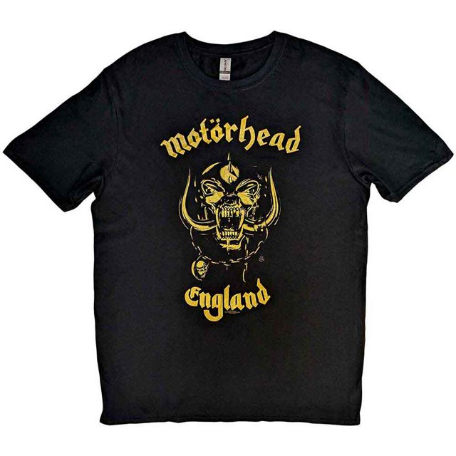 Motorhead Unisex T-Shirt England Classic Gold