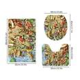 thumbnail image 3 of Chmadoxn Bathroom Rugs, Rugs for Living Room, Area Rug, Bath Mat Toilet Floor Mat U-shape Foot Mat Bathroom Bathroom Mat Printing Modern Mat Toilet Door Mat Three Sets carpeting carpeting, 3 of 8