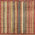 thumbnail image 1 of Ahgly Company Indoor Square Abstract Fire Brick Red Abstract Area Rugs, 4' Square, 1 of 6