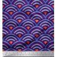 thumbnail image 1 of Soimoi Rayon Crepe Fabric Scales Geometric Decor Fabric Printed Yard 46 Inch Wide, 1 of 3