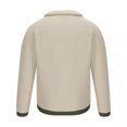 thumbnail image 3 of EGNMCR Manteau Matelassé pour Homme Automne Extérieur Coupe Ajustée Protection Solaire Coupe-Vent Léger avec Poches Décontracté Patchwork de Couleurs Col à Revers Fermeture Éclair Randonnée Manteau Coupe-Vent, 3 of 3