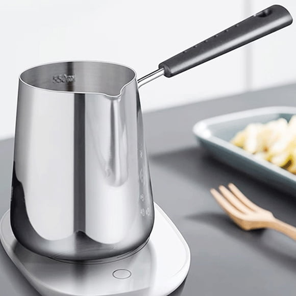 TIMIFIS Student Folder 304 Stainless Steel Deepening Hot Oil Skillet Burning Oil Mini Oil Pot Oil Noodles Special Oil Dripping Small Milk Pan Kitchen Gadgets