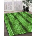 thumbnail image 3 of Ahgly Company Machine Washable Indoor Rectangle Transitional Green Area Rugs, 8' x 10', 3 of 7