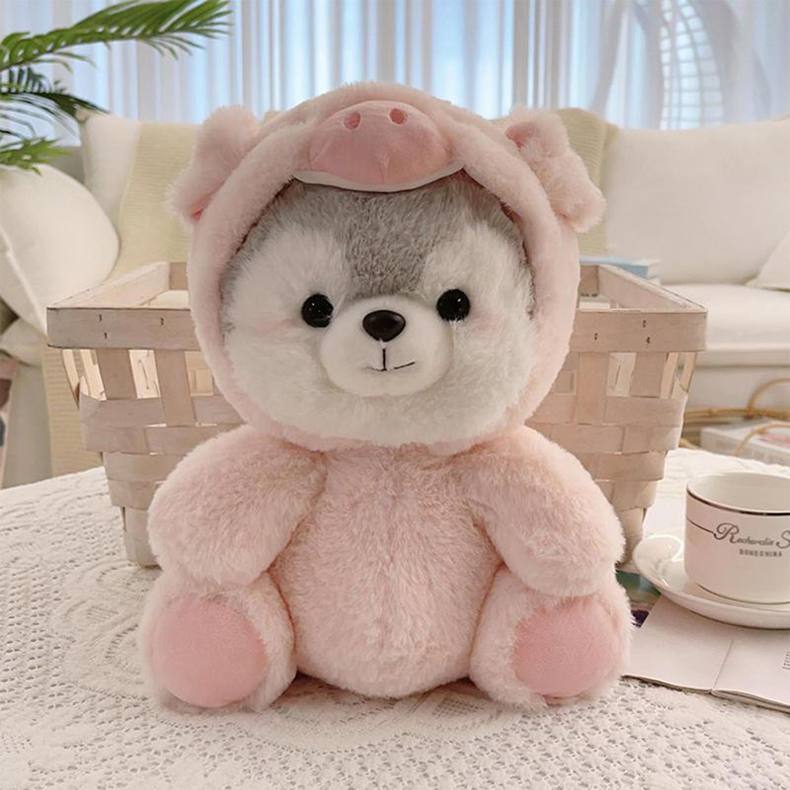 HUASHENG Cute Animal Design Plush Toy 1 Count Stuffed Toy Soft Plush Toy For Kids & Adults Birthday Girls