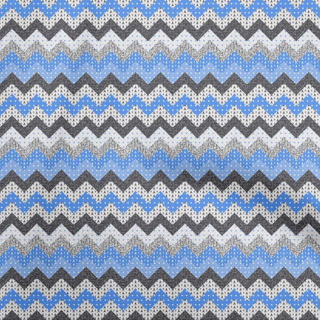 oneOone Rayon Light Blue Fabric Chevron Craft Projects Decor Fabric Printed By The Yard 56 Inch Wide-RC