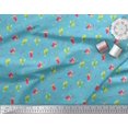 thumbnail image 2 of Soimoi Rayon Crepe Fabric Straw & Juice Beverages Decor Fabric Printed Yard 46 Inch Wide, 2 of 3
