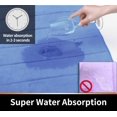 thumbnail image 3 of ORUYROP Memory Foam Bath Mat Rug, 24 x 17 Inches, Comfortable, Soft, Super Water Absorption, Machine Wash, Non-Slip, Thick, Easier to Dry for Bathroom Floor Rugs, Blue, 3 of 7